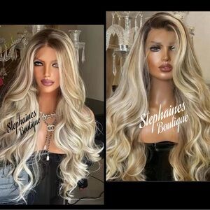 Human Hair Blended Lace Front Wig